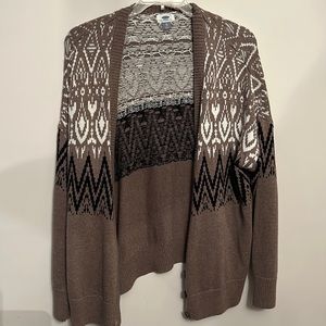 Brown cardigan